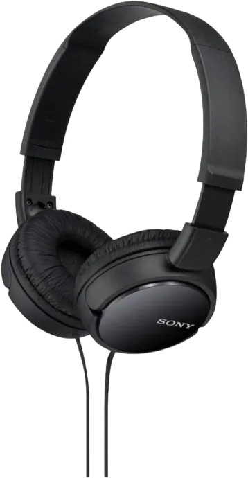 Sony ZX Series Wired On-Ear Headphones, Black